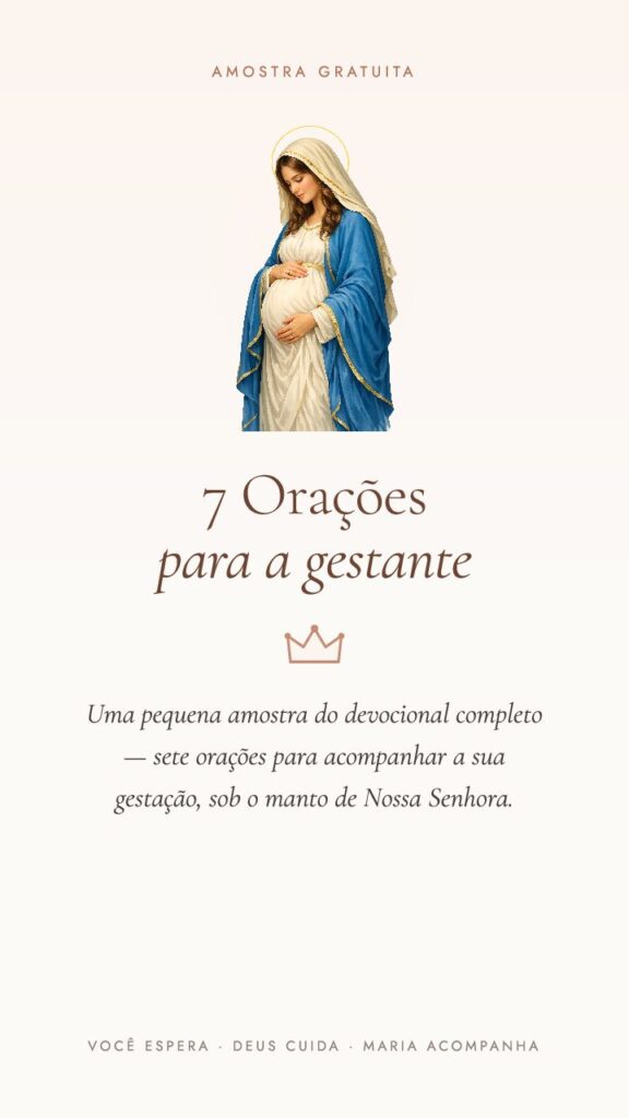 Capa do e-book 7 Orações para a Gestante